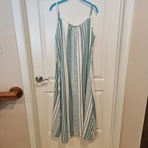 SHEIN Swim Vcay Striped Slit Thigh Cover Up